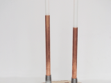 copper pipe candleholder
