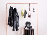 copper pipe clothes rack