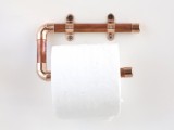 copper pipe toilet paper holder