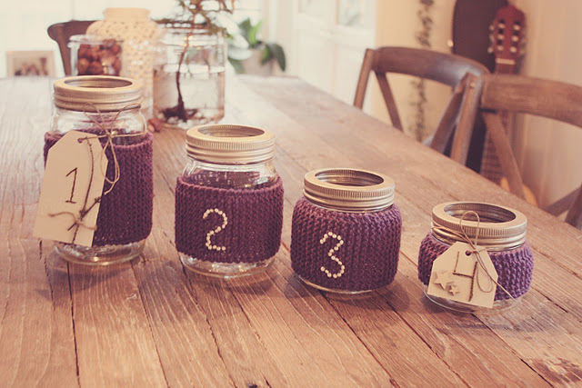 DIY Cozy Jars Advent Calendar