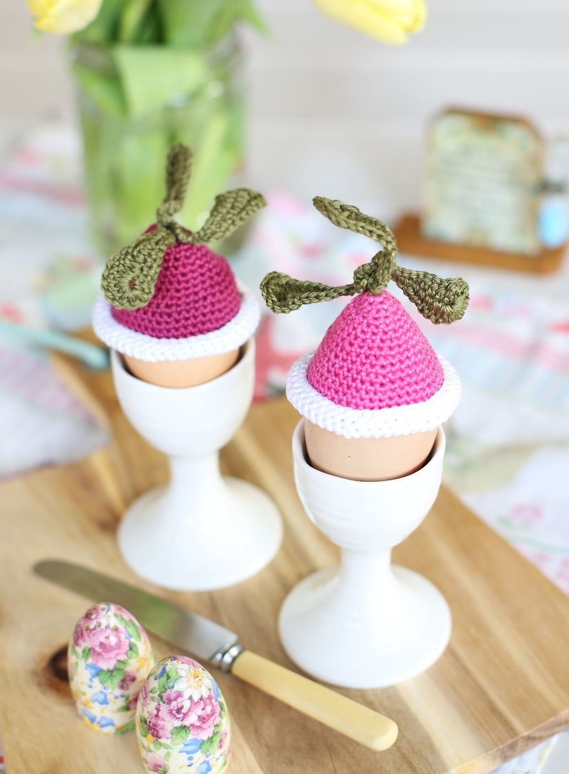 Picture Of diy crochet radish egg cozies for easter  1