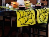 Diy Cute Spiderweb Halloween Table Runner