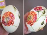 Diy Decoupage Eggs With Vintage Botanical Prints