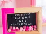 dipped pompom shadow boxes