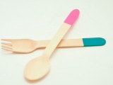 dip dyed bamboo utensils