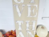 Diy Distressed Thanksgiving Sign
