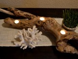 sophisticated driftwood candleholder