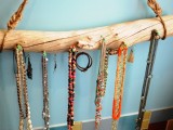driftwood jewelry display