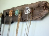 driftwood necklace holder