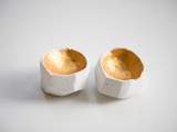 faceted clay egg cups