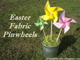 Diy Easter Fabric Pinwheels