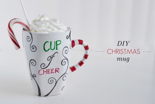 cup of cheer personalized mugs (via sparkandchemistry)