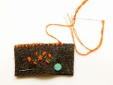 Diy Embroidered Business Card Sleeve