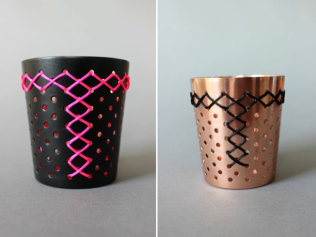 Diy embroidered metal candleholders  2