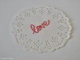 embroidered doilies
