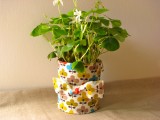 Diy Fabric Pots Made Of Recycled Tins