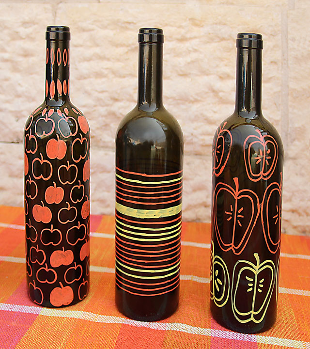wine bottle vases