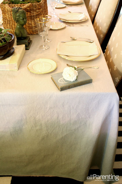 ombre tablecloth for fall (via allparenting)
