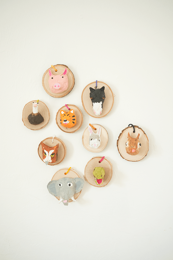 Picture Of diy faux taxidermy christmas ornaments to make with kids  1
