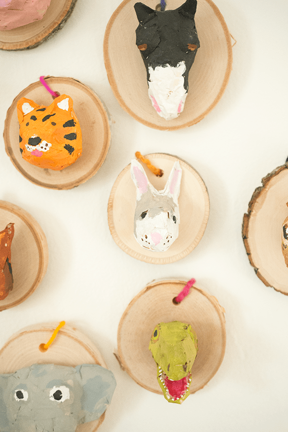 Picture Of diy faux taxidermy christmas ornaments to make with kids  5