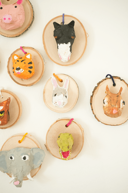DIY Faux Taxidermy Ornaments To Make With Kids
