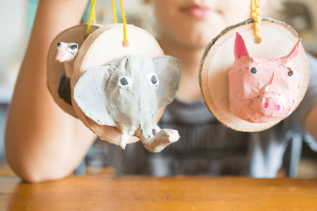 Picture Of diy faux taxidermy christmas ornaments to make with kids  8