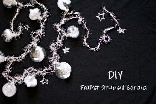 DIY Feather Ornament Garland