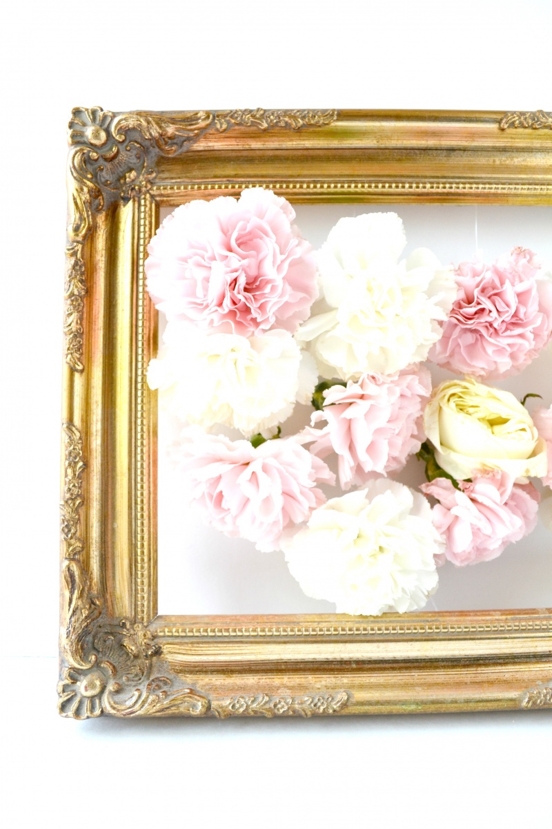 Picture Of diy fresh flowers art piece for home decor  5