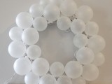 Diy Frosted Ball Wreath For Winter Decor