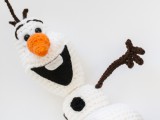 crocheted Olaf from Frozen