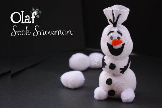 Olaf sock snowman