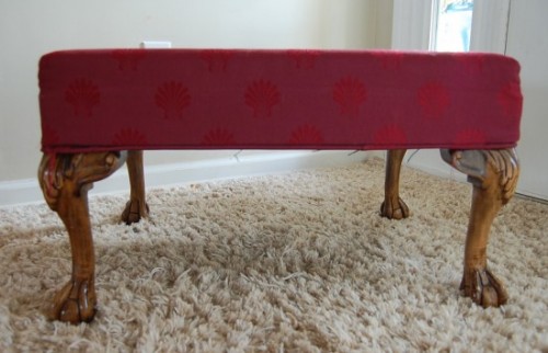 Ottoman before the makeover