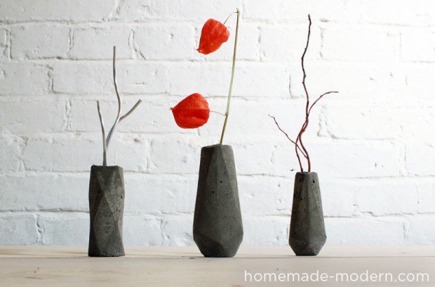 concrete geo vases