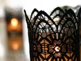 Diy Ghotic Lace Candles