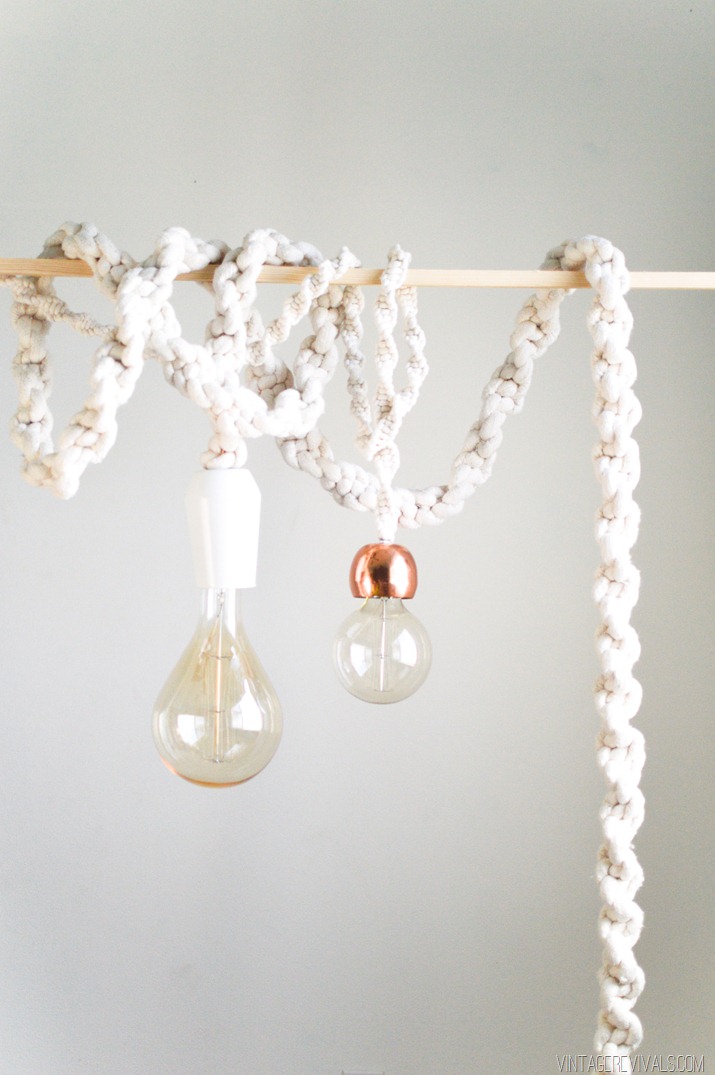 Picture Of diy giant macrame rope lights  9