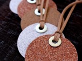 sandpaper gift tags