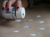 Diy Glitter Polka Dot Wrapping Paper