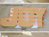 Diy Glitter Striped Letters For Holiday Decor
