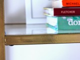 Diy Gold Etagere From An Ikea Shelf