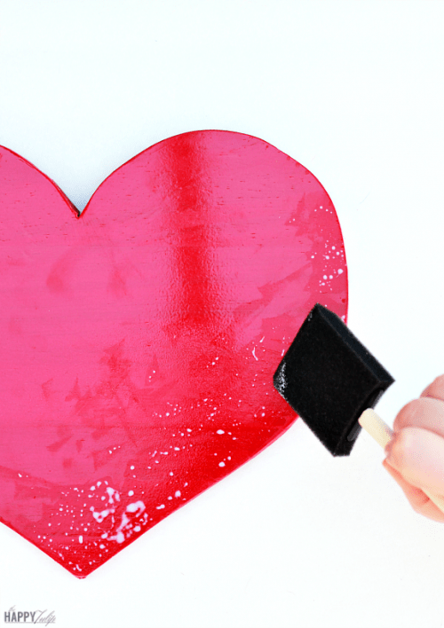 DIY Gold Leaf Heart For Valentine’s Day Decor