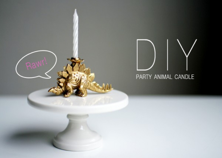 Diy Golden Animal Candleholders For Parties