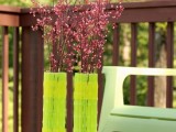Diy Green Neon Vase For Spring Decor