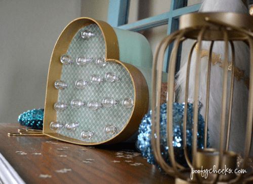 DIY Heart Marquee Light In A Box