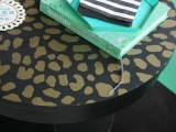 leopard print table
