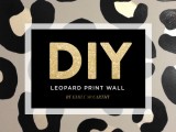 leopard print wall