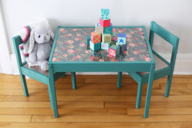 Picture Of diy ikea hack kids table makeover  1