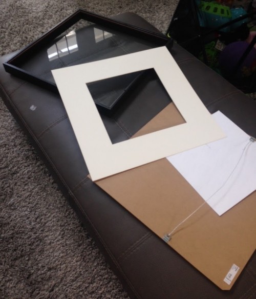 DIY IKEA Hack: Painted RIBBA Picture Frame Mats