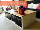 Diy Ikea Kallax Shelf To Table Hack