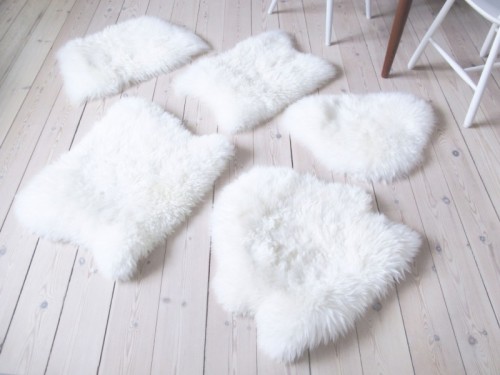 DIY IKEA Sheep Skin Hack Into Chair Covers