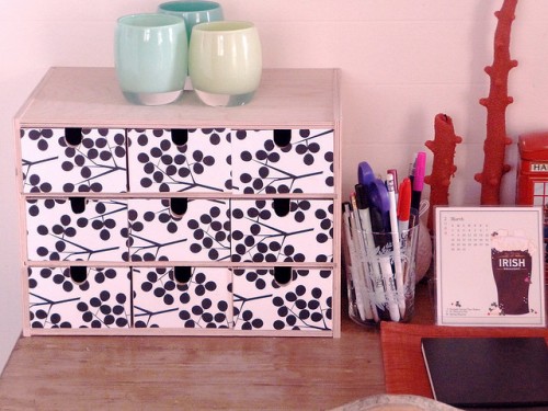 DIY IKEA Desk Box Organizer